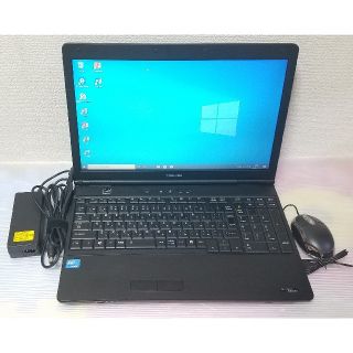 トウシバ(東芝)の東芝 ノートパソコン Windows10 エクセル ワード DVDマルチ(ノートPC)