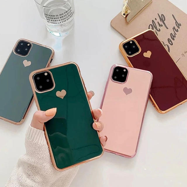 SALE ハート シンプル iPhoneケース インスタ おしゃれ 韓国 スマホ/家電/カメラのスマホアクセサリー(iPhoneケース)の商品写真