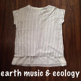 アースミュージックアンドエコロジー(earth music & ecology)のEARTH music&ecology(カットソー(半袖/袖なし))