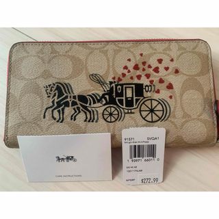 コーチ(COACH)の新品 COACH 財布 人気 馬車 ハート(財布)