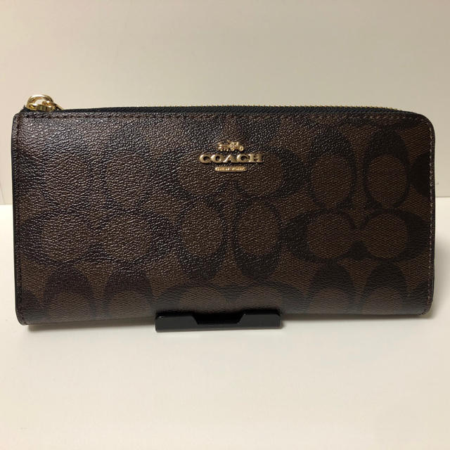 COACH(コーチ)のコーチ　長財布　シグネチャー　ブラウン レディースのファッション小物(財布)の商品写真