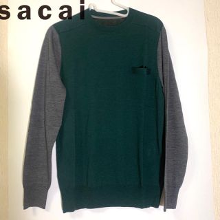 サカイ(sacai)の【極美品】サカイ/袖切り替え/サマーニット/S(ニット/セーター)