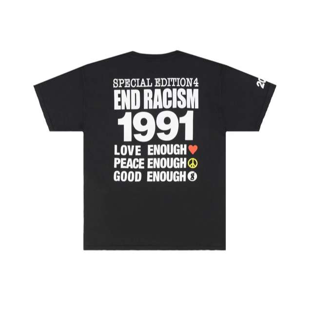 GOODENOUGH(グッドイナフ)の新品 サイズL Fragment END RACISM Tee Black メンズのトップス(Tシャツ/カットソー(半袖/袖なし))の商品写真