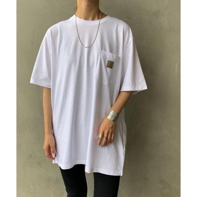 carhartt(カーハート)のM 新品 カーハートWIP ロゴ ポケット Tシャツ 白 メンズのトップス(Tシャツ/カットソー(半袖/袖なし))の商品写真