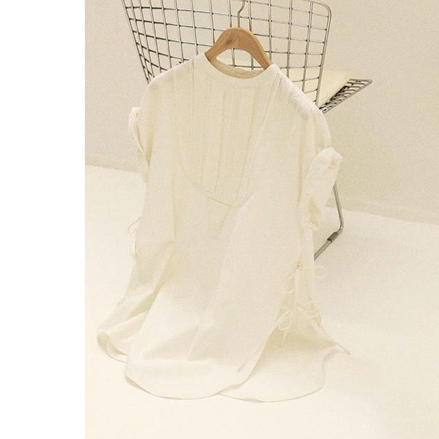 TODAYFUL(トゥデイフル)のhalfsleeve dress shirts/wht レディースのトップス(シャツ/ブラウス(半袖/袖なし))の商品写真