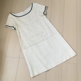 プロポーションボディドレッシング(PROPORTION BODY DRESSING)のプロポ☆レースツイードワンピース(ミニワンピース)