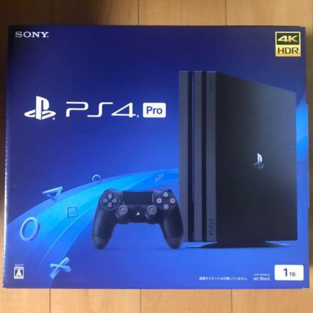 PlayStation4(プレイステーション4)のSONY PlayStation4 Pro 本体 CUH-7200BB01 エンタメ/ホビーのゲームソフト/ゲーム機本体(家庭用ゲーム機本体)の商品写真