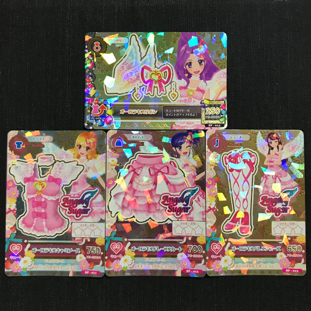 アイカツ!(アイカツ)のアイカツカード 4枚セット Angely Sugar エンタメ/ホビーのアニメグッズ(カード)の商品写真