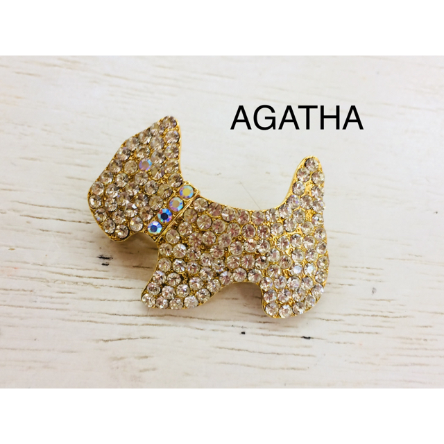 AGATHA(アガタ)のAGATHA アガタ 犬モチーフ ヘアアクセサリー。ラインストーン。 レディースのアクセサリー(その他)の商品写真