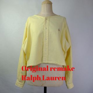 ラルフローレン(Ralph Lauren)の（レディース）ラルフローレン　リメイクシャツ　切りっぱなし　モーニングカット(シャツ/ブラウス(長袖/七分))