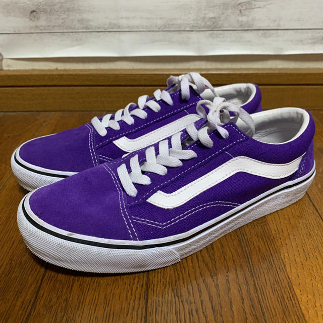 VANS オールドスクール 紫 25.5cm