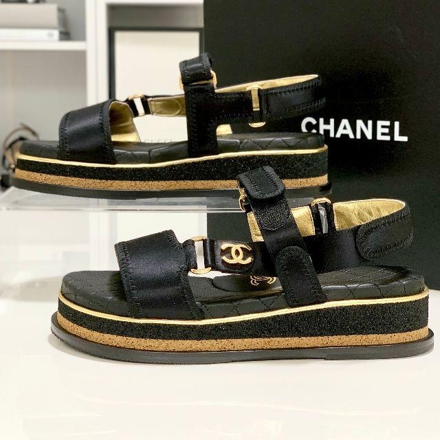 CHANEL(シャネル)の1620 超レア 美品 シャネル マトラッセ スポーツサンダル レディースの靴/シューズ(サンダル)の商品写真