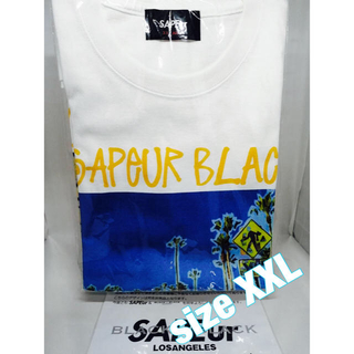 シュプリーム(Supreme)のSAPEur×BLACK×BLACK 非売品 XXL ホワイト(Tシャツ/カットソー(半袖/袖なし))