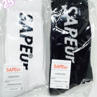 SAPEur サプール LOGO SOX ロゴ ソックス25〜29㎝ 2足セット(ソックス)