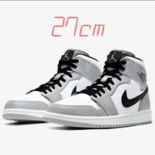 ナイキ(NIKE)のNIKE AIR JORDAN 1 MID SMOKE GREY 27(スニーカー)