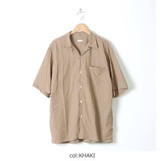 コモリ(COMOLI)のcomoli  ベタシャン オープンカラーシャツ　20SS(シャツ)