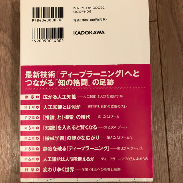 角川書店(カドカワショテン)の人工知能は人間を超えるか ディ－プラ－ニングの先にあるもの エンタメ/ホビーの本(ビジネス/経済)の商品写真