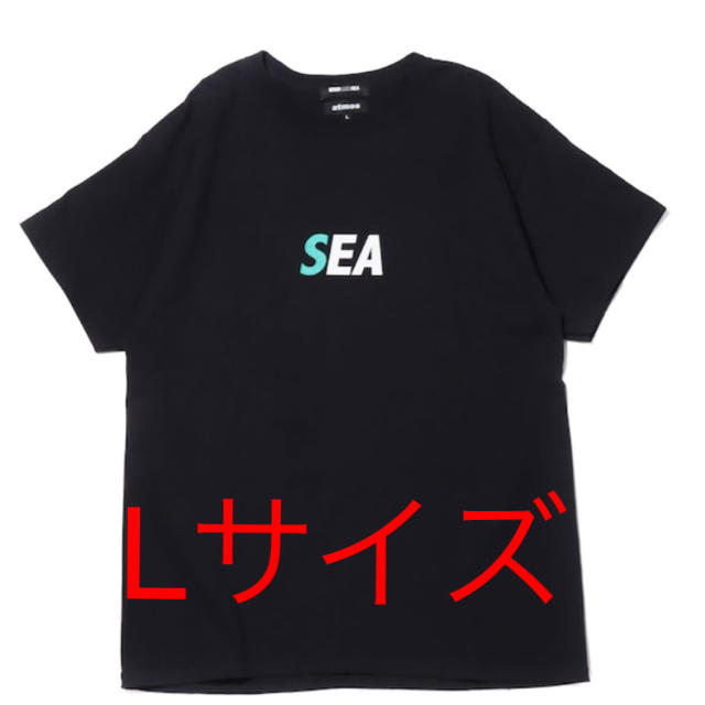 atmos x WIND AND SEA LOGO TEE BLACK