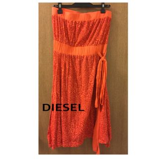 ディーゼル(DIESEL)の☆美品DIESEL ベアトップワンピース(ひざ丈ワンピース)