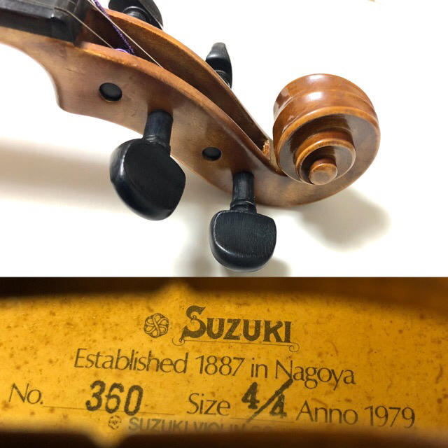 美品！ Suzuki スズキ No 360 4/4 1979年 バイオリン 国産-