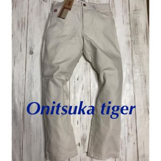 オニツカタイガー(Onitsuka Tiger)のsizeM◆新品タグ付き◆Onitsuka tiger コットン&リネンパンツ(スラックス)