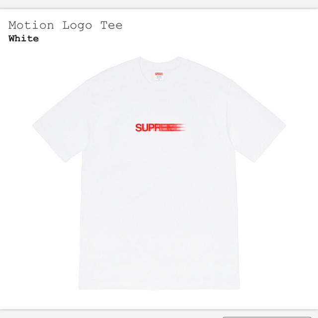 Supreme(シュプリーム)のsupreme motion logo tee メンズのトップス(Tシャツ/カットソー(半袖/袖なし))の商品写真