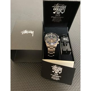 Stussy/時計/クロノグラフ/ZOZO/5周年/限定/箱付/アナログ/コラボ