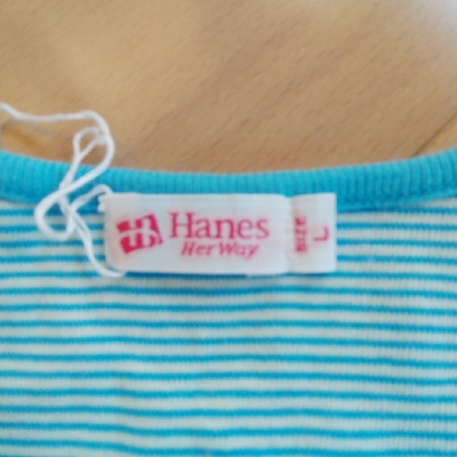 Hanes(ヘインズ)のボーダーセット レディースのトップス(シャツ/ブラウス(半袖/袖なし))の商品写真