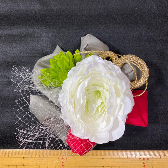 大きなお花のヘアアクセサリー 和装髪飾り 白無垢 成人式 結婚式 3