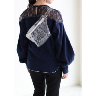 マメ(mame)のmame Denim Jersey レース デニム ブラウス シャツ(シャツ/ブラウス(長袖/七分))