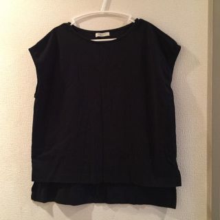 フリークスストア(FREAK'S STORE)のFREAK'S STORE ★ フレンチスリーブ カットソー ブラック(カットソー(半袖/袖なし))