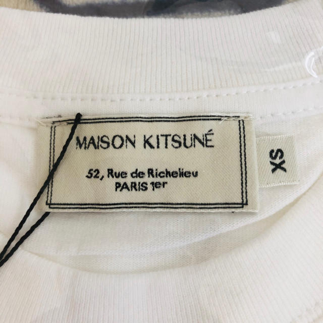 MAISON KITSUNE'(メゾンキツネ)の<最安価格>メゾンキツネ フォックスヘッドパッチ Tシャツ XS  メンズのトップス(Tシャツ/カットソー(半袖/袖なし))の商品写真