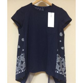 サカイ(sacai)のsacai☆バンダナTシャツ(Tシャツ(半袖/袖なし))