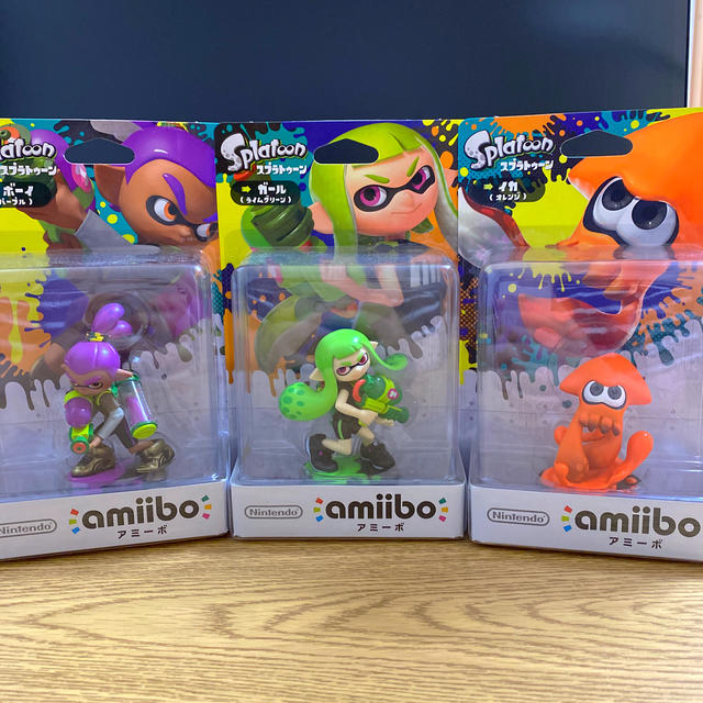 任天堂(ニンテンドウ)の【あさまる様専用】任天堂　amiibo Splatoon　3点セット　アミーボ エンタメ/ホビーのフィギュア(ゲームキャラクター)の商品写真