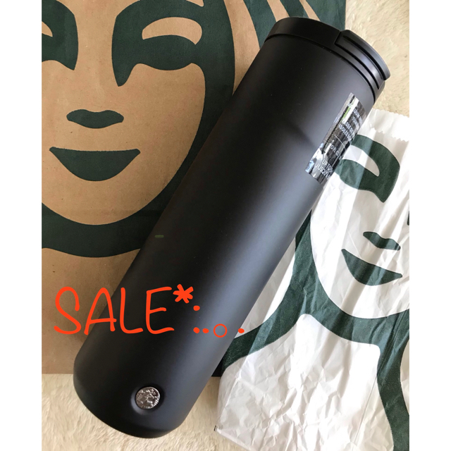 セール‼︎ 新品 スタバ タンブラー リユーザブル 水筒  黒 マットブラック