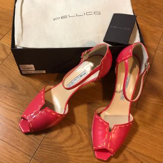 ペリーコ(PELLICO)の新品　ペリーコ  パンプス　23.5 オープントゥパンプス　PELLICO(ハイヒール/パンプス)