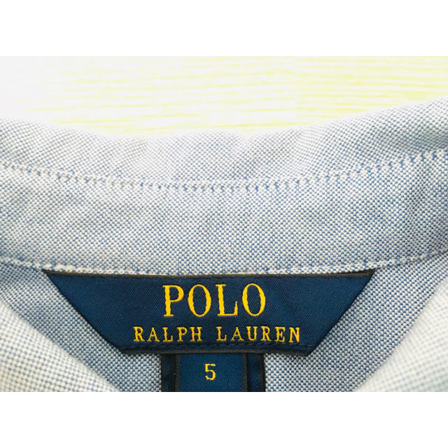 POLO RALPH LAUREN(ポロラルフローレン)のポロ POLO RALPH LAUREN 女児 100 長袖ワンピース ベルト付 キッズ/ベビー/マタニティのキッズ服女の子用(90cm~)(ワンピース)の商品写真