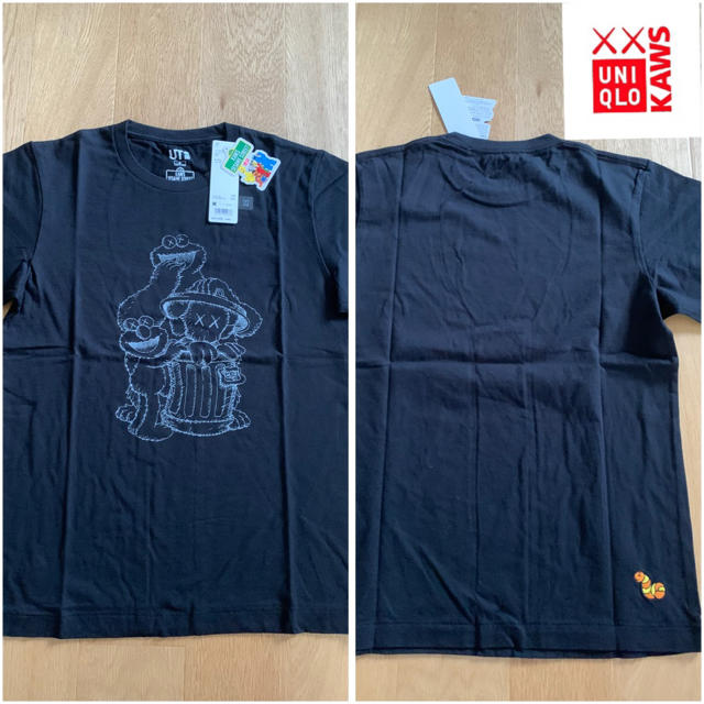 UNIQLO(ユニクロ)の新品！タグ付！ユニクロ　UNIQLO カウズ　コラボ　Tシャツ　セサミストリート メンズのトップス(Tシャツ/カットソー(半袖/袖なし))の商品写真