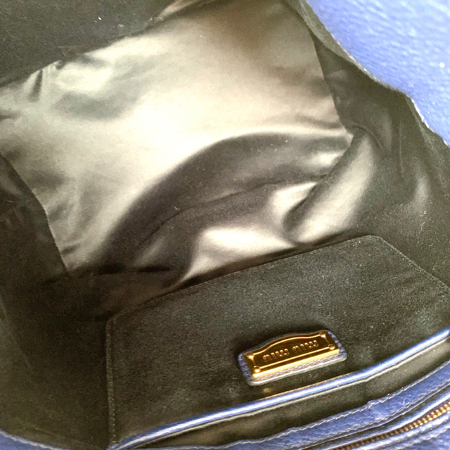 miumiu(ミュウミュウ)のミュウミュウ 完売 入手困難デザイン ネイビー ゴールド ショルダー バッグ レディースのバッグ(ショルダーバッグ)の商品写真