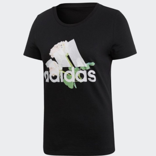 adidas(アディダス)の【新品】アディダス フラワーTシャツ レディースのトップス(Tシャツ(半袖/袖なし))の商品写真