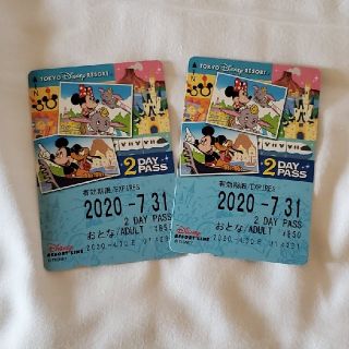 ディズニー(Disney)のディズニーリゾートライン 2DAY PASS(遊園地/テーマパーク)