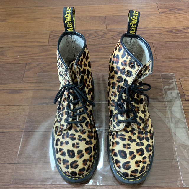 Dr.Martens 豹柄8ホール - ブーツ