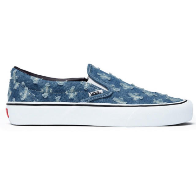 Supreme Vans Hole Denim Slip-On Pro 26.0