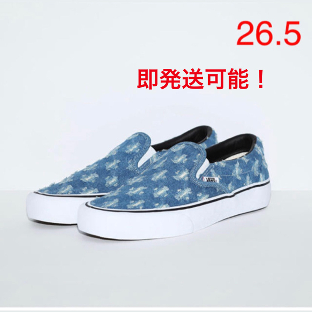 supreme vans スリッポン　ブルー購入店supreme大阪サイズ