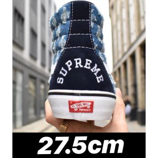 シュプリーム(Supreme)の超希少Supreme Vans Hole Punch Denim Sk8-Hi (スニーカー)