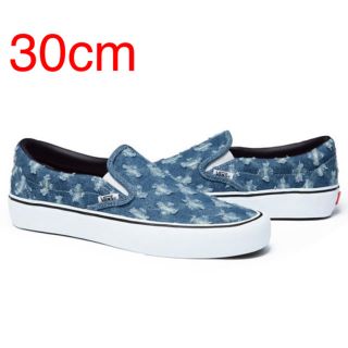 シュプリーム(Supreme)の30cm supreme vans denim スリッポン(スニーカー)