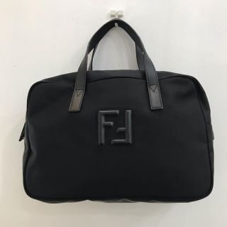 フェンディ(FENDI)の美品　フェンディ  ナイロン　トートバッグ　黒(トートバッグ)