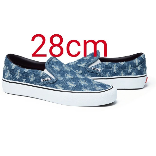 Supreme Vans Hole Punch Denim SlipOn Pro