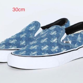 シュプリーム(Supreme)のsupreme シュプリーム Hole punch denim vans バンズ(スニーカー)