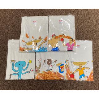 アジノモト(味の素)の味の素ギョーザ　キャンペーンＴシャツ５枚セット(ノベルティグッズ)